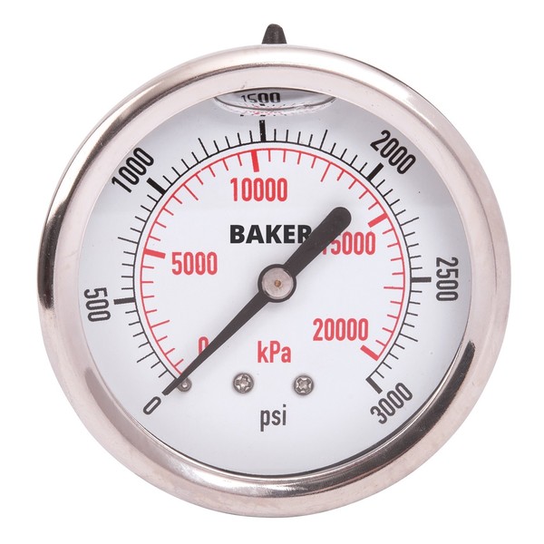 Baker Instruments AHNC-3000P Pressure Gauge, 0-3000 PSI AHNC-3000P